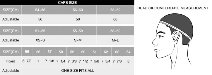 Deedoowear Cap Size